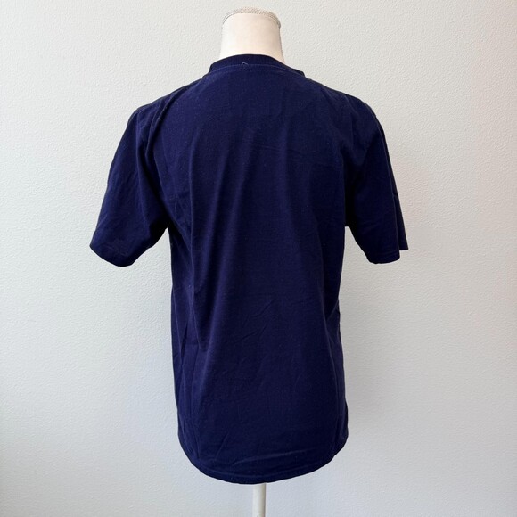 Vintage Harvard T-Shirt Navy Blue Logo Crew Neck Short Sleeve Womens Large - Picture 6 of 12